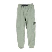 Groene katoenen broek met afneembaar kompas Stone Island , Green , Her...