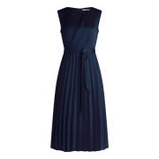 Chiffon jurk met plooien Betty & Co , Blue , Dames