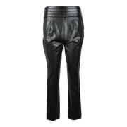 Imitatie Leren Broek Guess , Black , Dames