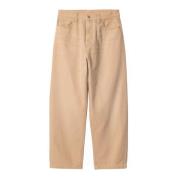 Beige Katoenen Losse Tapered Jeans Carhartt Wip , Beige , Heren