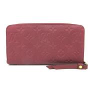 Pre-owned Leather wallets Louis Vuitton Vintage , Red , Dames