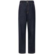 Blauwe Denim Jeans Moschino , Blue , Dames