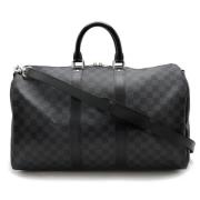 Pre-owned Canvas louis-vuitton-bags Louis Vuitton Vintage , Gray , Dam...