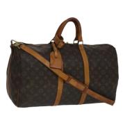 Pre-owned Canvas travel-bags Louis Vuitton Vintage , Brown , Dames