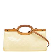 Pre-owned Leather handbags Louis Vuitton Vintage , White , Dames