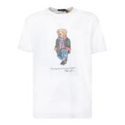 Casual Polo Bear Grafische T-shirt Polo Ralph Lauren , White , Heren