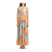 Maxi Jurk Beatrice .b , Multicolor , Dames