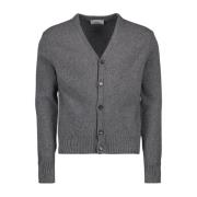 V-hals Lange Mouw Kasjmier Vest Ami Paris , Gray , Heren