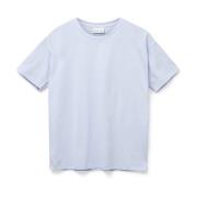 Lichtblauw Katoen Hoofd T-Shirt Blanche , Blue , Dames