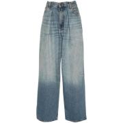 Blauwe Wide Leg Denim Jeans Haikure , Blue , Dames