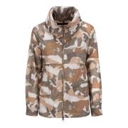 Bruine A-Line Anorak Woolrich , Brown , Dames