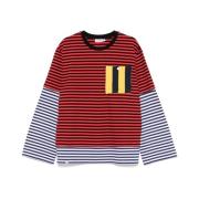 Rode Gestreepte Korte Mouw T-shirt Loverboy by Charles Jeffrey , Red ,...