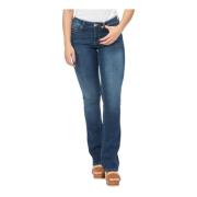 Blauwe Bootcut Jeans met Push-Up Effect Fracomina , Blue , Dames