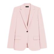 Slim Fit Blazer Lyserød Theory , Pink , Dames