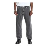 Relaxed Tapered Jeans - Isaac Tommy Jeans , Gray , Heren