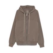 Taupe Grey Sweatshirt met Zakken Rick Owens , Brown , Heren