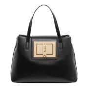 Verstelbare Tote tas met Kliksluiting Love Moschino , Black , Dames