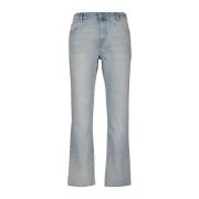 Rechte Pijp Denim Jeans Blauw Gewassen Courrèges , Blue , Heren