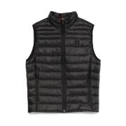 Gewatteerde Front-Zip Buitenkleding met Logodetail Hugo Boss , Black ,...