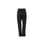 Slim Fit Donkere Denim Jeans Lis Lareida , Black , Dames