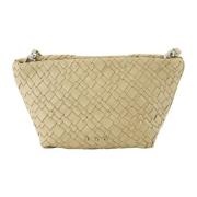 Gevlochten leren clutch Lente-Zomer 2025 IRO , Beige , Dames