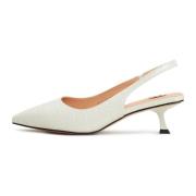 Stiletto Heeled Pumps Eli - Off White Cesare Gaspari , White , Dames