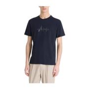 Navy T-shirt met Brand Logo Antony Morato , Blue , Heren