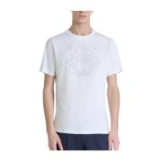 Witte Tijgerprint T-shirt Antony Morato , White , Heren