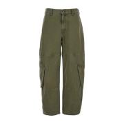 Groene Bubble Cargo Jeans Vrouw Frame , Green , Dames