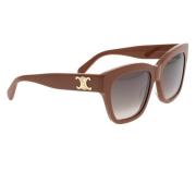 Stijlvolle zonnebril voor modieuze looks Celine , Brown , Unisex