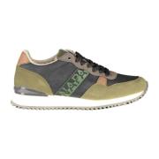 Groene Vetersneakers met Contrastdetail Napapijri , Multicolor , Heren