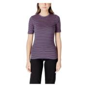 Blauw & Wit Gestreept T-shirt Ichi , Multicolor , Dames