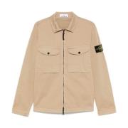 Casual Overhemden Collectie Stone Island , Beige , Heren