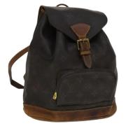 Pre-owned Canvas backpacks Louis Vuitton Vintage , Brown , Dames