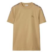 Check Polo Shirt Beige Burberry , Beige , Heren