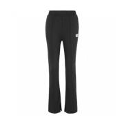 Polyester broek met katoenmix Fila , Black , Dames