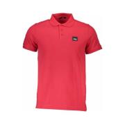 Rood Katoenen Poloshirt voor Mannen Cavalli Class , Red , Heren