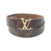 Pre-owned Canvas belts Louis Vuitton Vintage , Brown , Dames