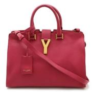 Pre-owned Leather handbags Yves Saint Laurent Vintage , Pink , Dames