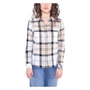 Tartan Print Katoenen Overhemd Barbour , Multicolor , Dames