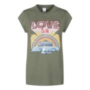 Stijlvolle Marrakech T-shirt Pinko , Green , Dames