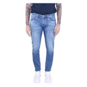 Skinny Fit Lage Taille Jeans Dondup , Blue , Heren