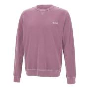 Mauve Roze Katoenen Sweatshirt Woolrich , Pink , Heren