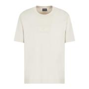 Logo Print Jersey T-shirts en Polos Emporio Armani , Gray , Heren