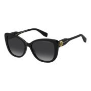 Zwart/Grijs Getinte Zonnebril Marc Jacobs , Black , Dames