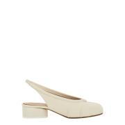 Witte Slingback Balletschoenen Maison Margiela , White , Dames