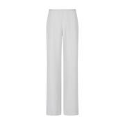 Polyester Broek Emporio Armani , Gray , Dames