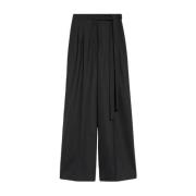 Wollen broek Max Mara , Black , Dames