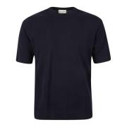 Blauw R Neck T-Shirt Ballantyne , Blue , Heren