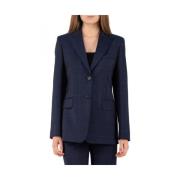 Elegante Studio Jas Max Mara Studio , Blue , Dames